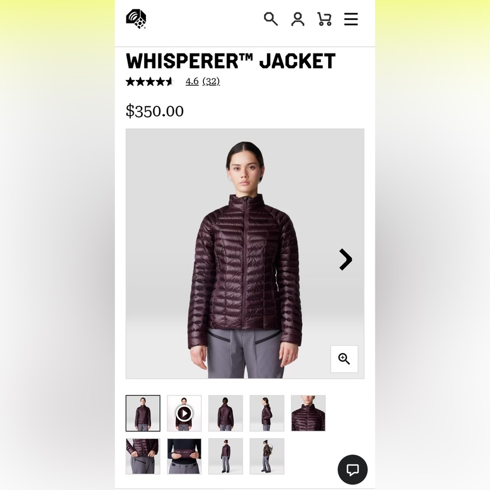 Mountain Hardware Goose Down Packable Puffer Jack… - image 3